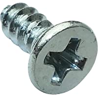 AERZETIX: 100x Tornillos con Cabeza conica M2.2x6.5mm Acero galvanizado Huella cruciforme Phillips PH1 C19367